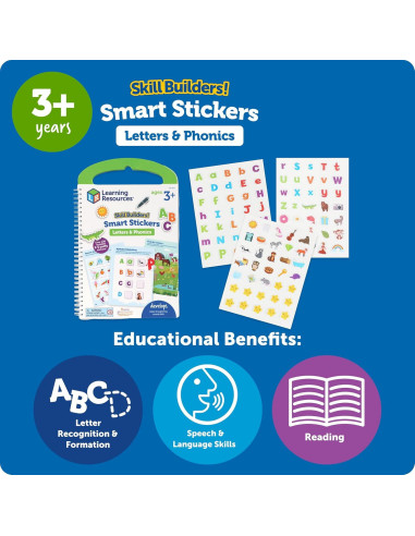 LER5512,Set activitati educative cu abtibilduri - Litere si sunete (lb.engleza)