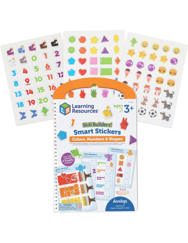 LER5513,Set activitati educative cu abtibilduri - Culori, numere si forme