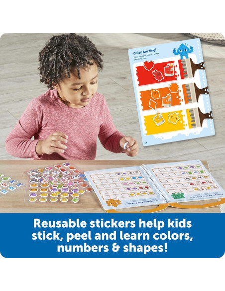 LER5513,Set activitati educative cu abtibilduri - Culori, numere si forme
