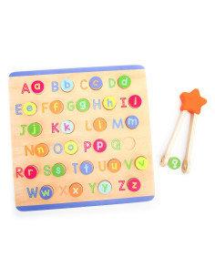 EI-1405,Puzzle din lemn - Litere & sunete in lb. engleza 2