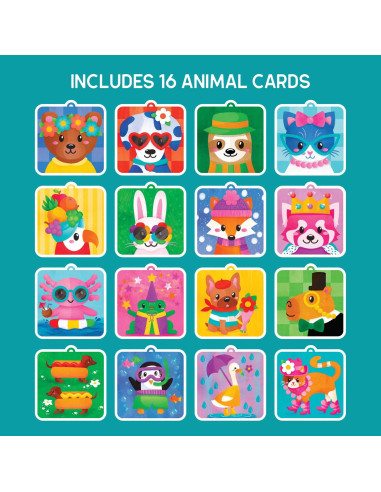 EI-1546,Set creativ cu pompoane - Imbraca animalutele