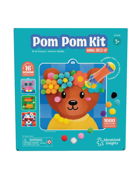 EI-1546,Set creativ cu pompoane - Imbraca animalutele