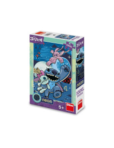 394216,Puzzle neon XL - Stitch (100 piese)