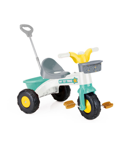 D2604,Prima mea tricicleta cu maner - Pastel