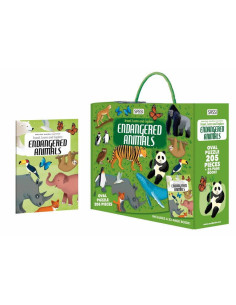 978-88-303-0594-6,Cunoaste si exploreaza - Puzzle Animale pe cale de disparitie (205 piese)