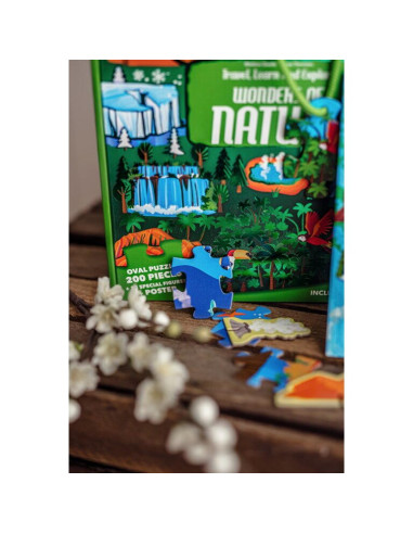 978-88-303-0868-8,Cunoaste si exploreaza - Puzzle Minunile naturii (200 piese)