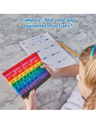 96989,Tablita senzoriala cu fractii - Rainbow Fraction®