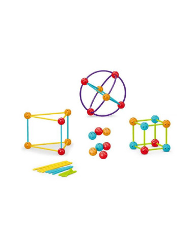 188-637,Set de constructie STEAM - Forme 3D (70 piese)