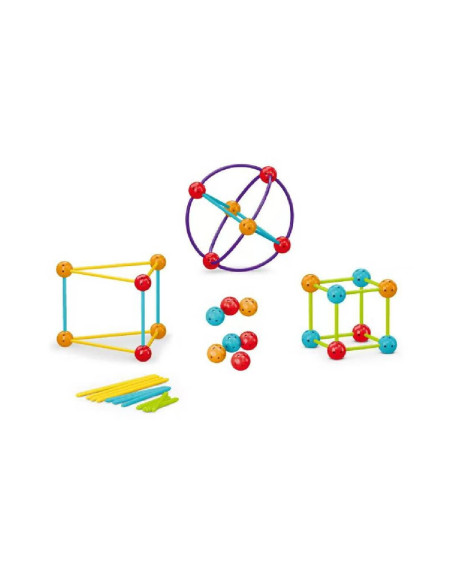 188-637,Set de constructie STEAM - Forme 3D (70 piese)