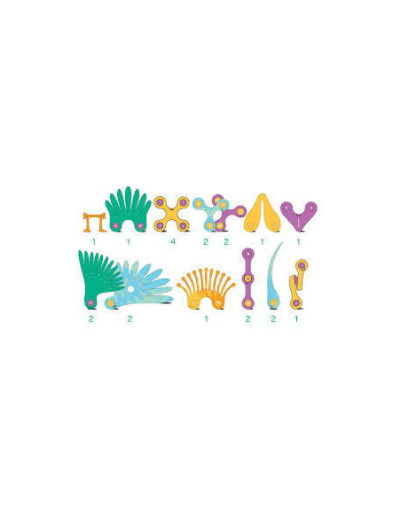 CL-TRBD-TR-1,Clixo® joc magnetic de construit - Pasari tropicale (22 piese)