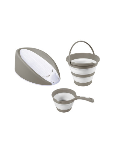Set 3 in 1 cu suport anatomic pentru cadita - Gri
