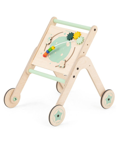 UP-Mtyz_4in1,Antepremergator din lemn 4 in 1 MamaToyz cu masuta de activitati