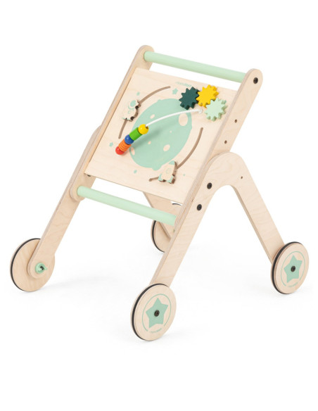 UP-Mtyz_4in1,Antepremergator din lemn 4 in 1 MamaToyz cu masuta de activitati