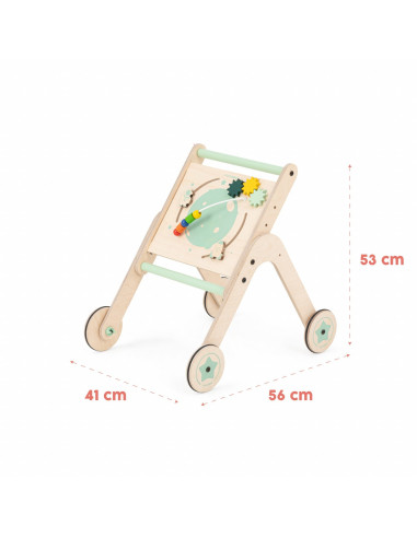 UP-Mtyz_4in1,Antepremergator din lemn 4 in 1 MamaToyz cu masuta de activitati