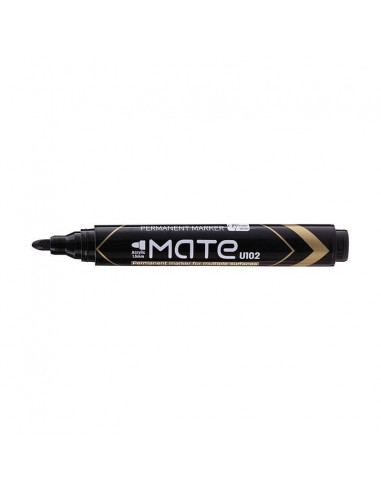 MARKER PERMANENT NEGRU VARF ROTUND 1.5MM MATE DELI,DLEU10220