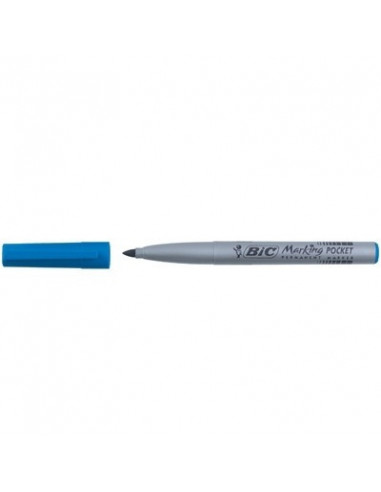 Marker permanent BIC 1445, albastru, 12 buc/cutie,8209012