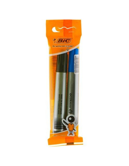 Marker permanent BIC 2000, negru+ albastru, 2 buc,9020681