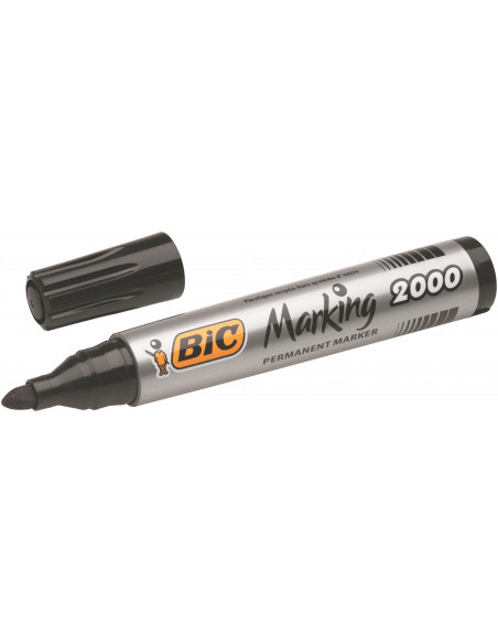 Marker permanent BIC 2000, negru+ albastru, 2 buc,9020681