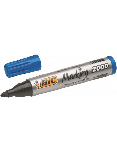 Marker permanent BIC 2000, albastru, 12 buc/cutie,8209143