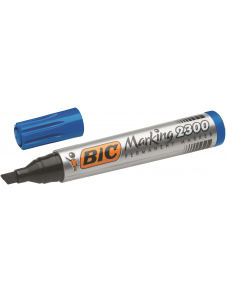 Marker permanent BIC 2300, albastru, 12 buc/cutie,8209253