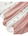 UP-BC-CSY59611,Set de 7 batistute din bumbac pentru bebelusi, BabyCosy, 25cmX25cm, roz