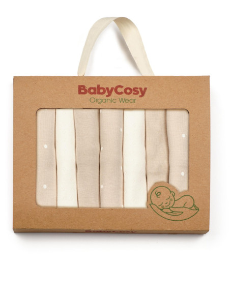 UP-BC-CSY59611,Set de 7 batistute din bumbac pentru bebelusi, BabyCosy, 25cmX25cm, roz UP-BC-CSY59611,Set de 7 batistute din bumbac pentru bebelusi, BabyCosy, 25cmX25cm, roz