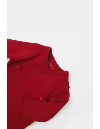 UP-BC-CSY5511,Set de 5 piese pentru nou nascut - 100% bumbac organic - Rosu, BabyCosy