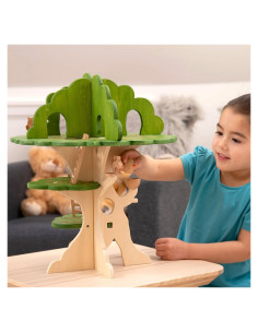 TIK-74059,Casuta din padure, set din lemn cu accesorii, TickiT 2