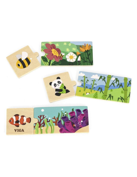 VIG44675,Unde traiesc animalele, puzzle de asociere