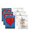 Set 6 x Caiet Ecada A5, 48 file, 60 g/mp, dictando, Fete