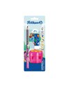 Set Combino Pelikan - Creion grafit invata sa scrii + ascutitoare + radiera, blister