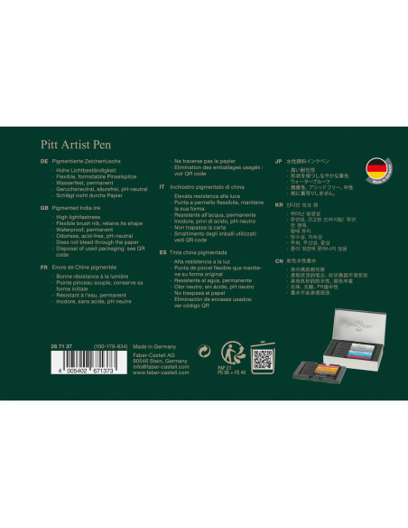 FC267137,Cutie 12 culori pitt artist pen cities london FABER-CASTELL FC267137