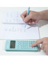 DLED240SR-R-BL,Calculator stiintific 12 digiti din plastic reciclat DELI, 240 functii, bleu longreen