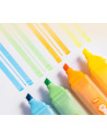 DLEU350,Set 4 buc x Textmarker forma patrata DELI, motiv Cats
