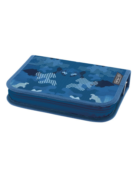 400198282,Penar echipat HERLITZ cu 1 clapa, 26 piese, 13.5 x 19.5 x 3.5 cm, motiv Blue Army