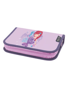 400198293,Penar echipat HERLITZ cu 2 clape, 34 piese, 13.5 x 19.5 x 3.5 cm, motiv Mermaid