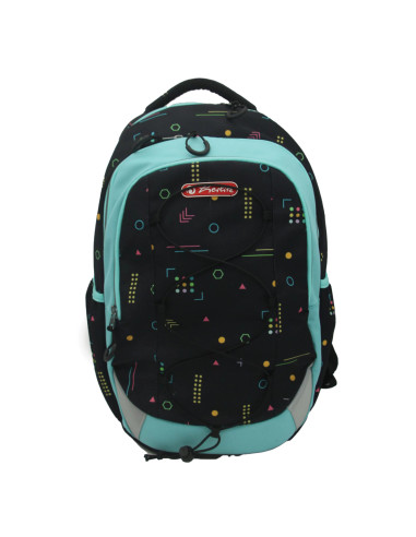 Rucsac HERLITZ strings pro, ergonomic, spatios, poliester reciclat rezistent la apa, motiv Signs