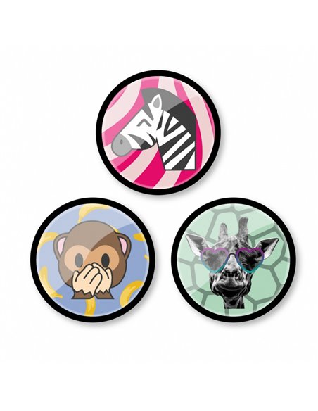 Set 3 x Insigne Roller NIKIDOM, motiv Jungle