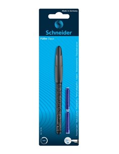 Stilou Schneider Opus +  2 rezerve, blister, Negru 2