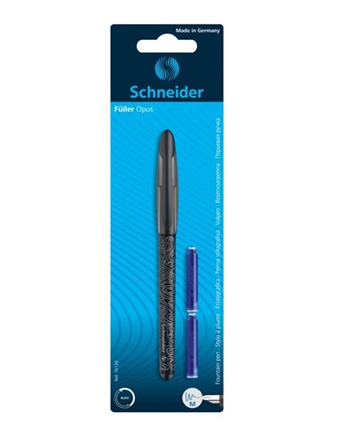 Stilou Schneider Opus +  2 rezerve, blister, Negru