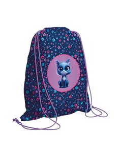 Sac sport S-COOL SC3050, 46x35.5 cm, Motiv meow