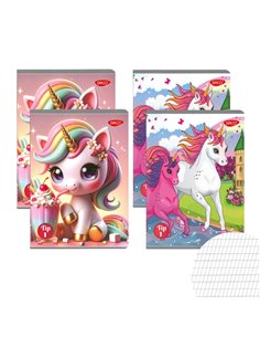 Set 4 x Caiet Daco A5, Tip I, 36 file, 100 g/mp, Fete