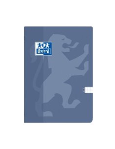 Caiet Oxford A5, 48 file, 80g/mp, matematica, Motiv touch trend, Bleumarin