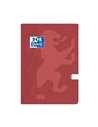 Caiet Oxford A5, 48 file, 80g/mp, dictando, Motiv touch trend, Burgundi