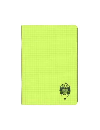 Caiet Daco A5, 100 file, 70 g/mp, coperta plastic, matematica, Verde