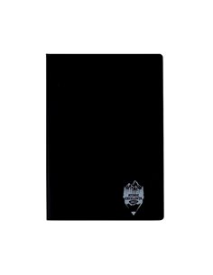 Caiet A5 48 file DACO, coperta plastic, 70 g/mp, dictando, Negru