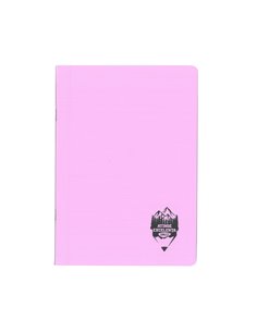 Caiet A5 48 file DACO, coperta plastic, 70 g/mp, dictando, Mov pastel