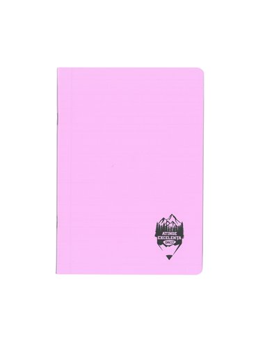 Caiet A5 48 file DACO, coperta plastic, 70 g/mp, dictando, Mov pastel