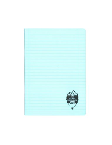 Caiet A5 48 file DACO, coperta plastic, 70 g/mp, dictando, Albastru deschis