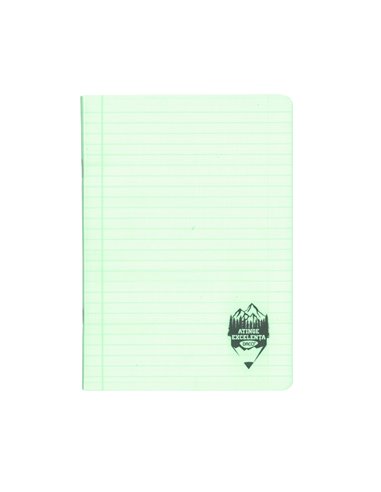 Caiet A5 48 file DACO, coperta plastic, 70 g/mp, dictando, Verde pastel
